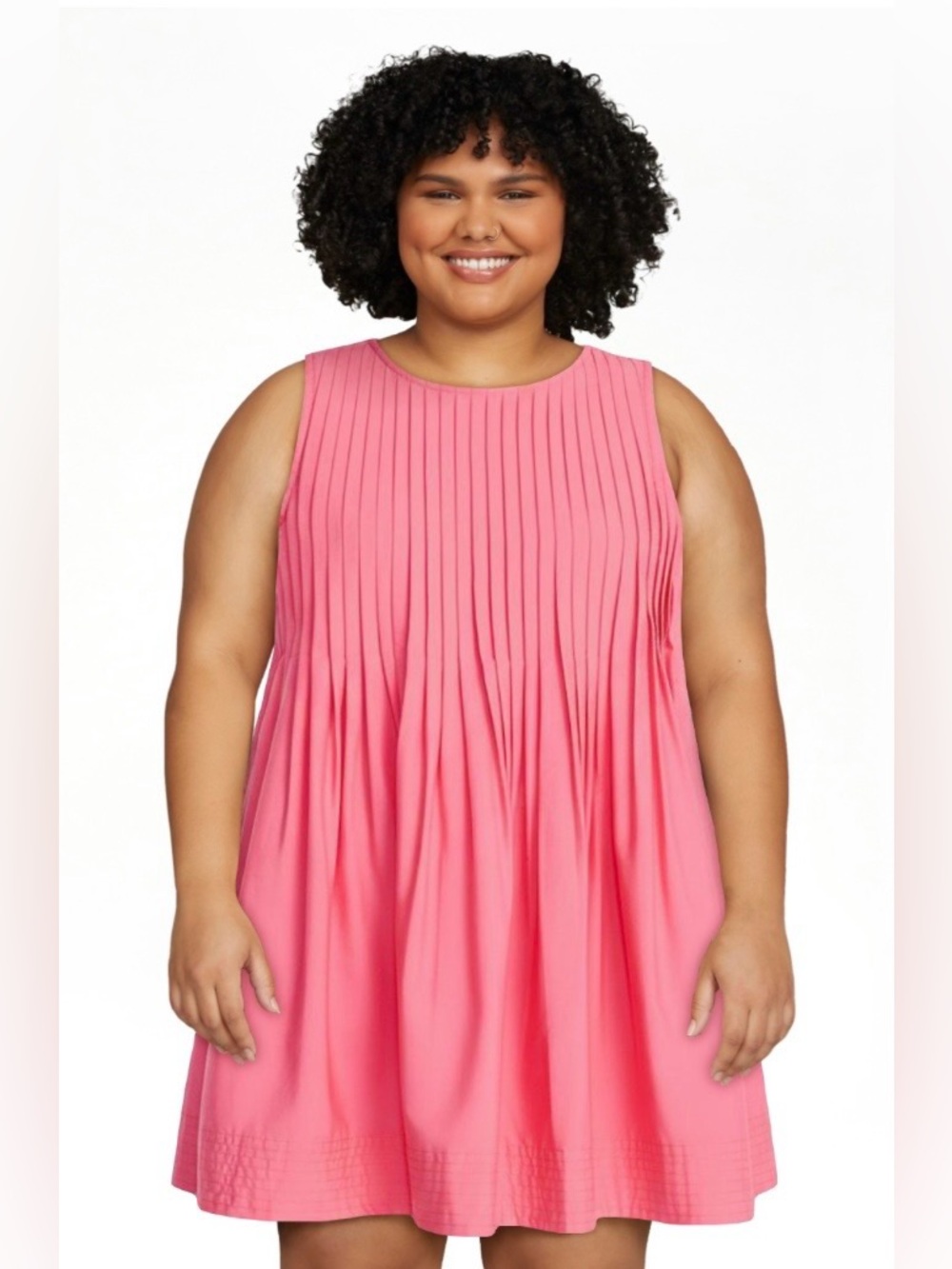 Pink Pleated Mini Dress
SIZE XXL / 20    *NWT*